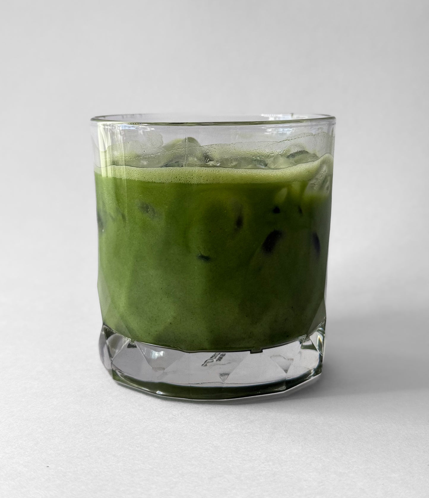 Gokou ceremonial grade matcha - in iced matcha latte form